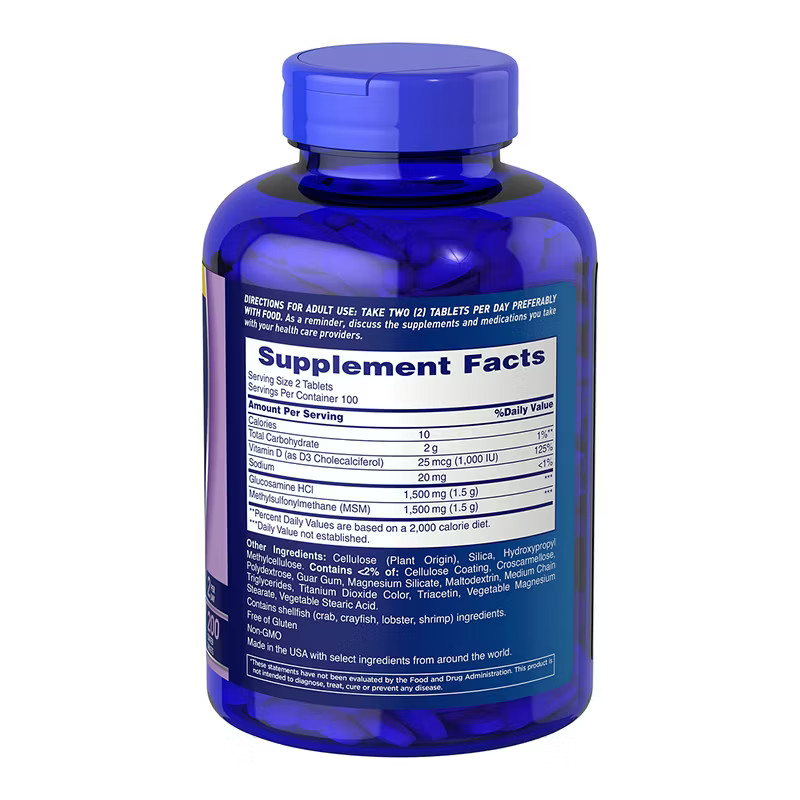 Osteo Bi Flex Glucosamine 1500 mg MSM D3 Tablets 200 Count EXP-8/27