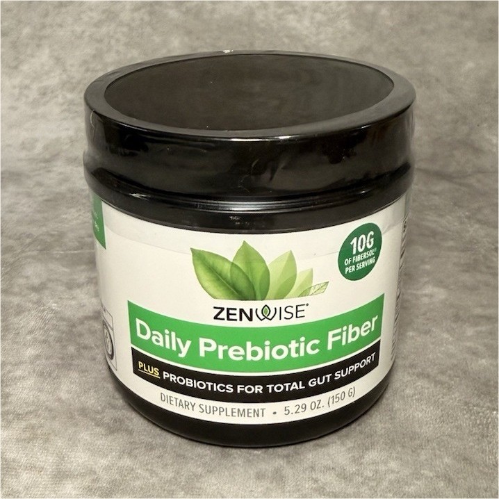 Zenwise Prebiotic Fiber + Probiotics OptiBiome B550 Powder Gut Support 5.29 oz