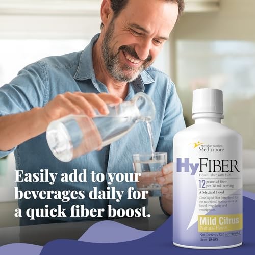 Medtrition HyFiber Liquid Fiber 32oz, 12g Soluble Fiber Supplement