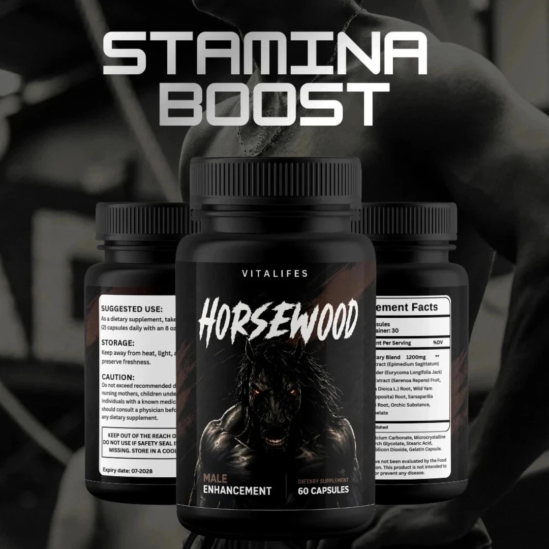 (3 Pack) Horsewood Male Support Supplement, Horse Wood Male Pills (180 Capsules)