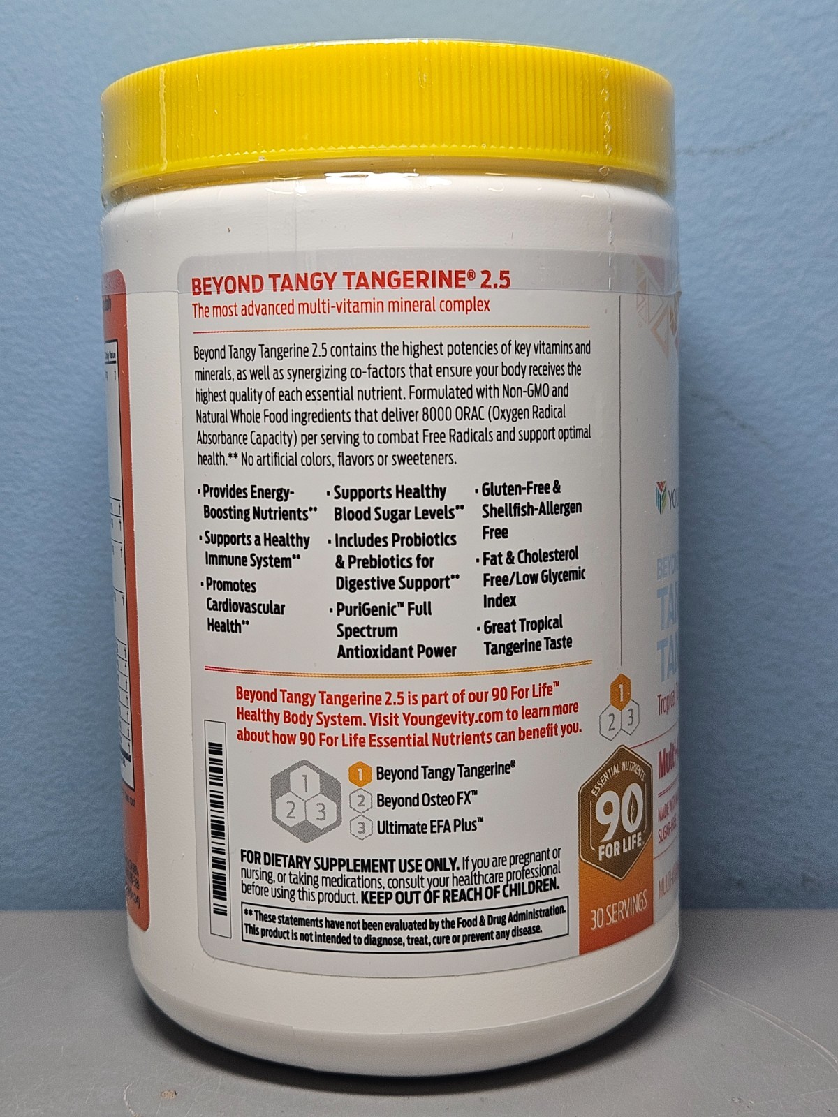 Youngevity Beyond Tangy Tangerine 2.5 Tropical Complex 1 lb NEW Sealed! Exp 1/29