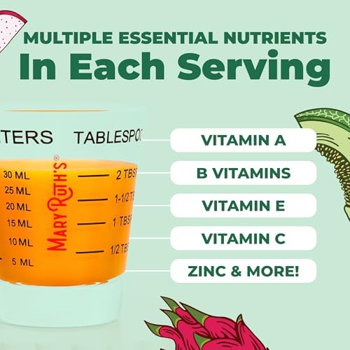 MARYRUTH’S Liquid Multivitamin + Hair Growth | Biotin 10000mcg | Lustriva for