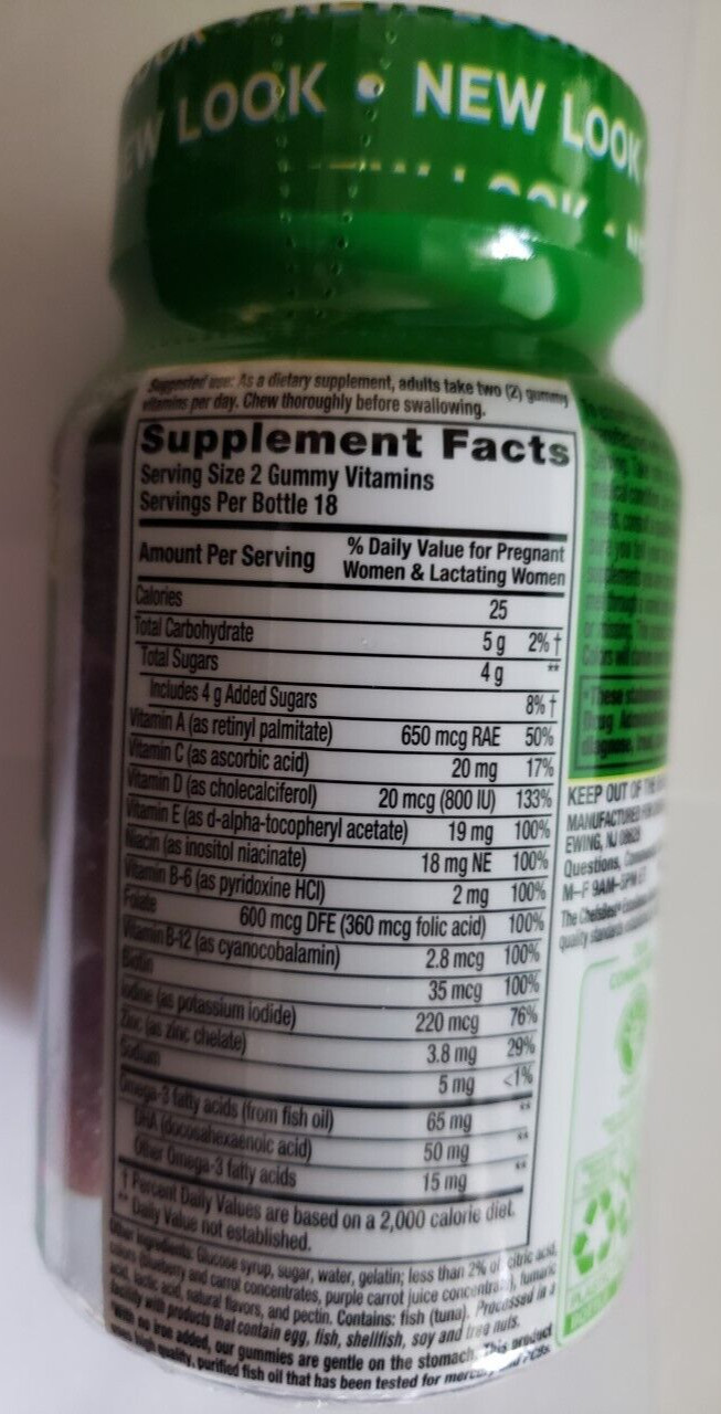 VitaFusion – PreNatal – Multivitamin w/ Folate – 36pc – Raspberry Lemon 9/2025