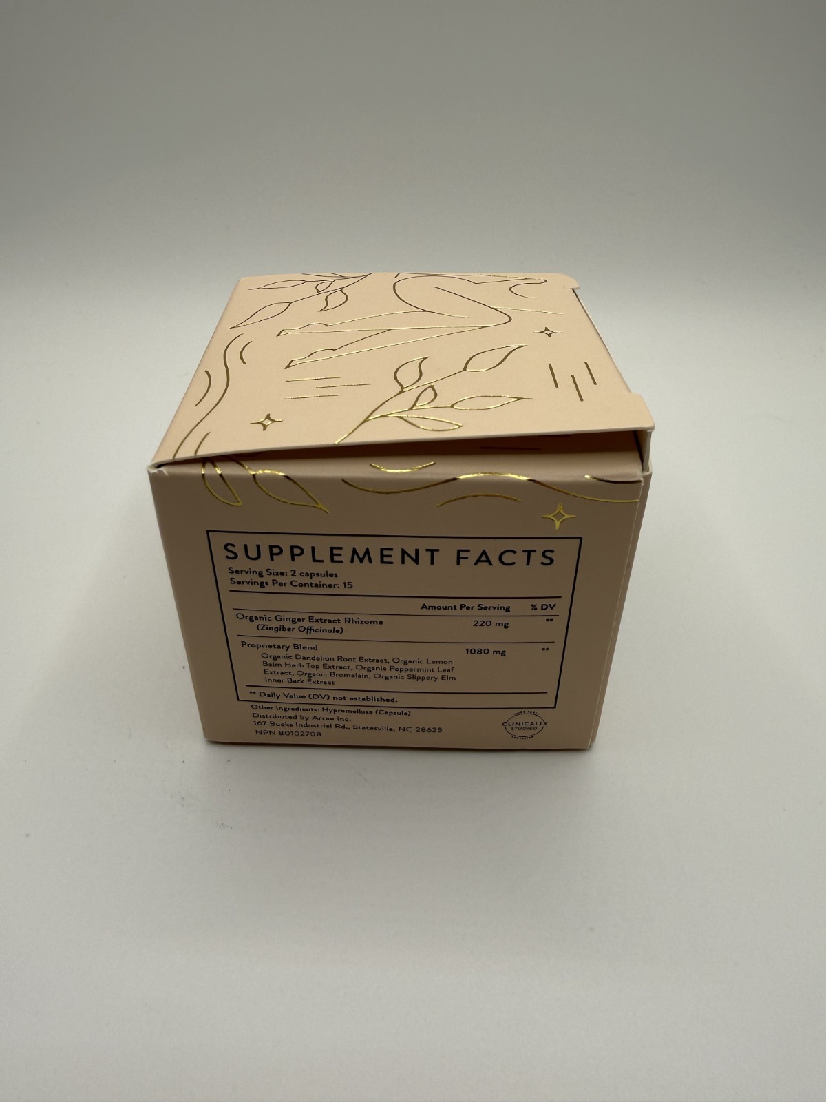 Arrae Bloat Dietary Supplement Fast-Acting Digestive Support, 30 Capsules – New