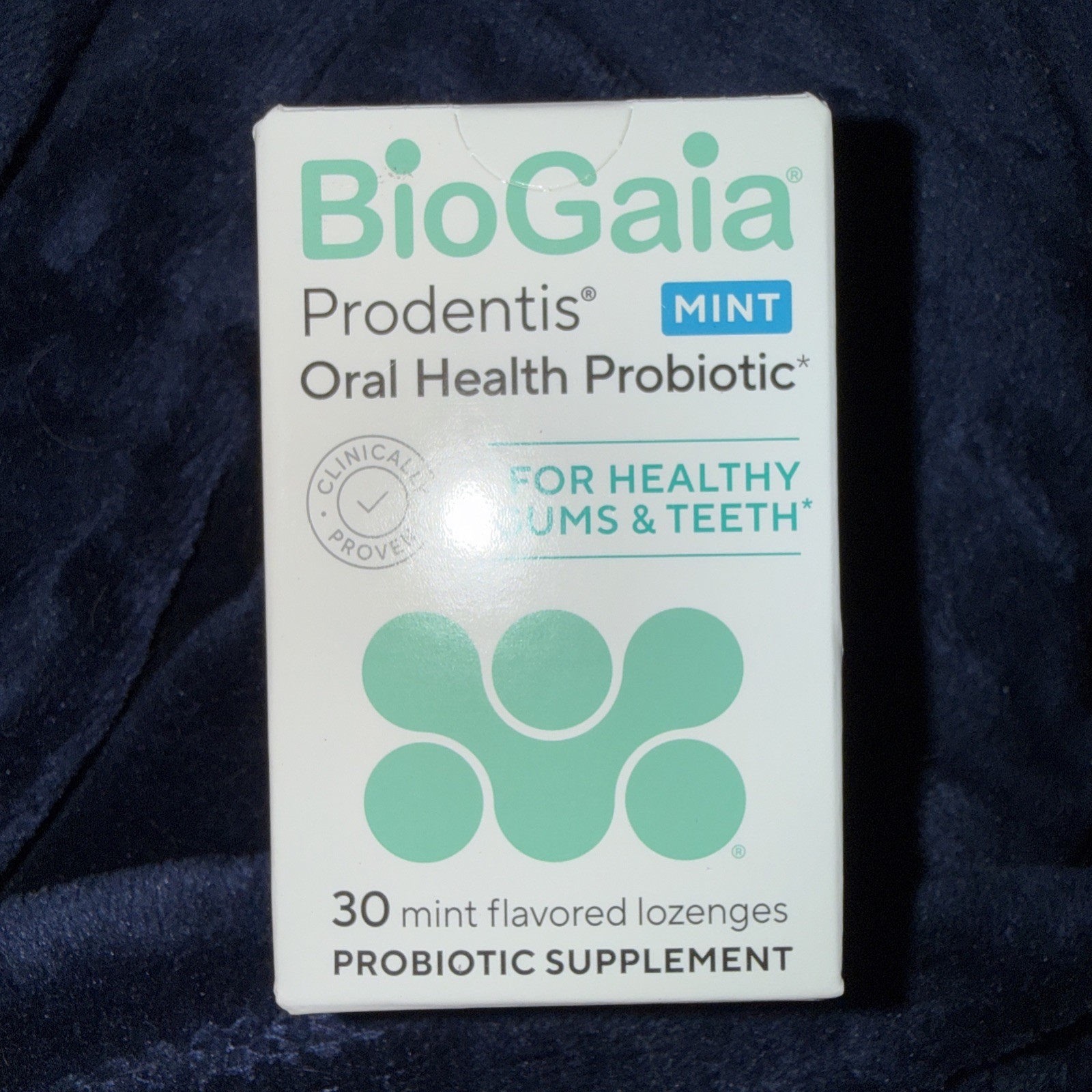 BioGaia Prodentis Fresh Breath Oral Health Probiotic + Zinc 30 Mint Lozenges New