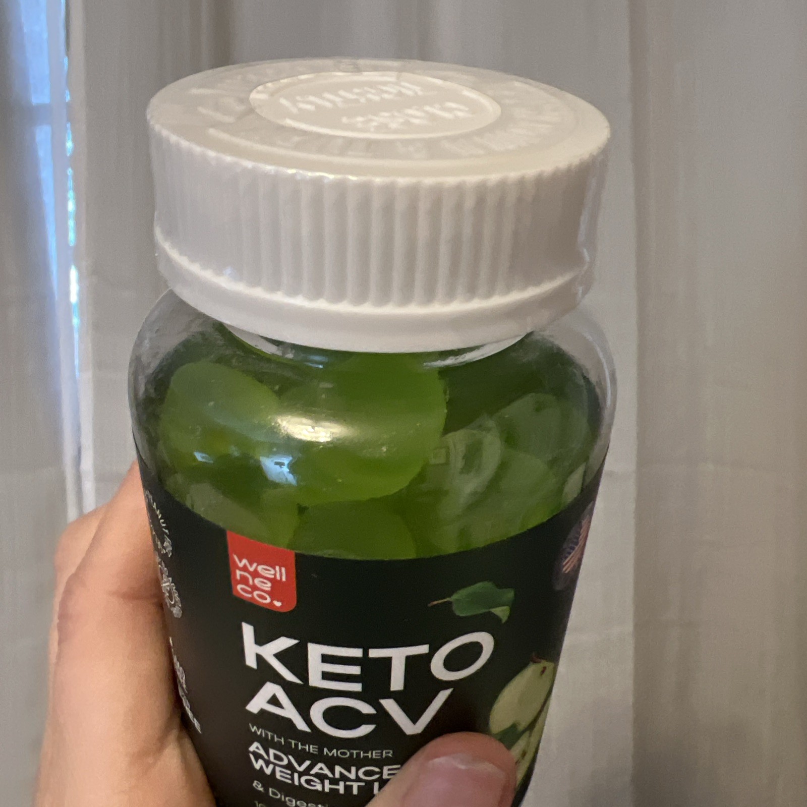 Keto ACV Apple Cider Vinegar Gummies With Beet FOS Fiber Apple Flavored 60ct