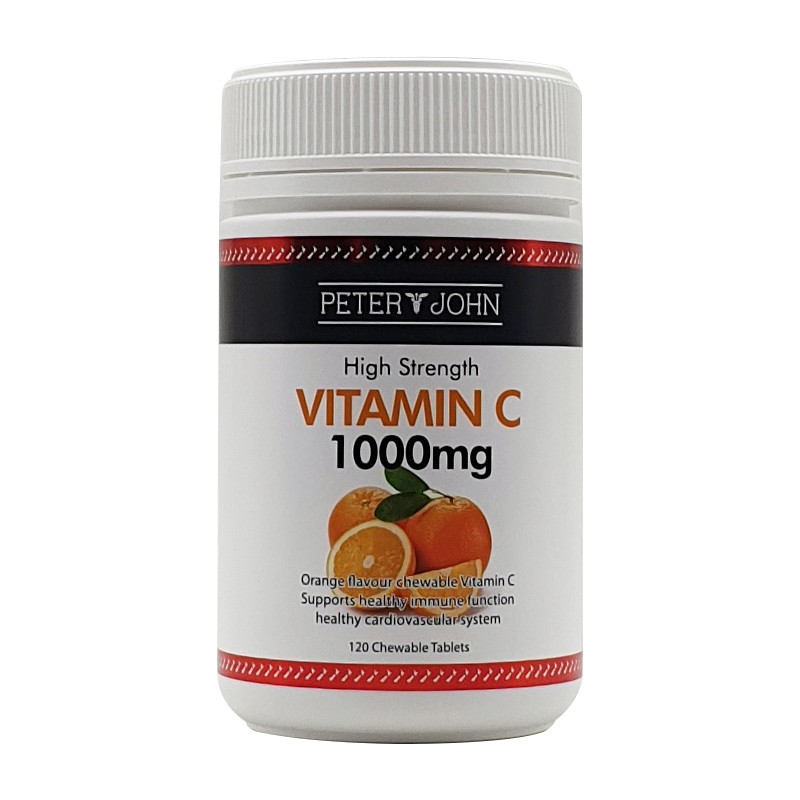 Vitamin C 1000mg Chewable Tablets (120 Count) – 3 Pack