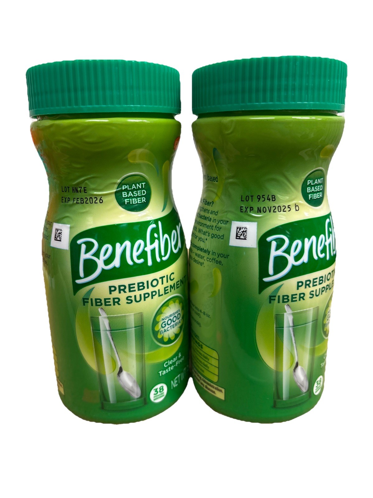 Lot of 2 Benefiber Daily Prebiotic Dietary Fiber Powder 5.4oz Plant Based 11/25+