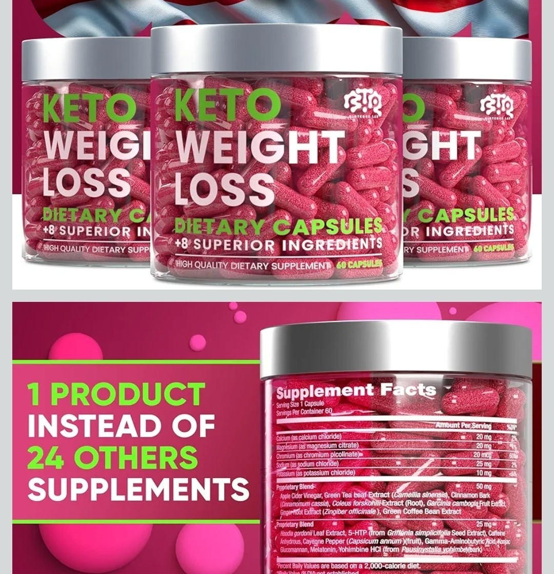 Keto Weight Loss Diet Pills, Natural Appetite Suppressant, Fat Burner for Women