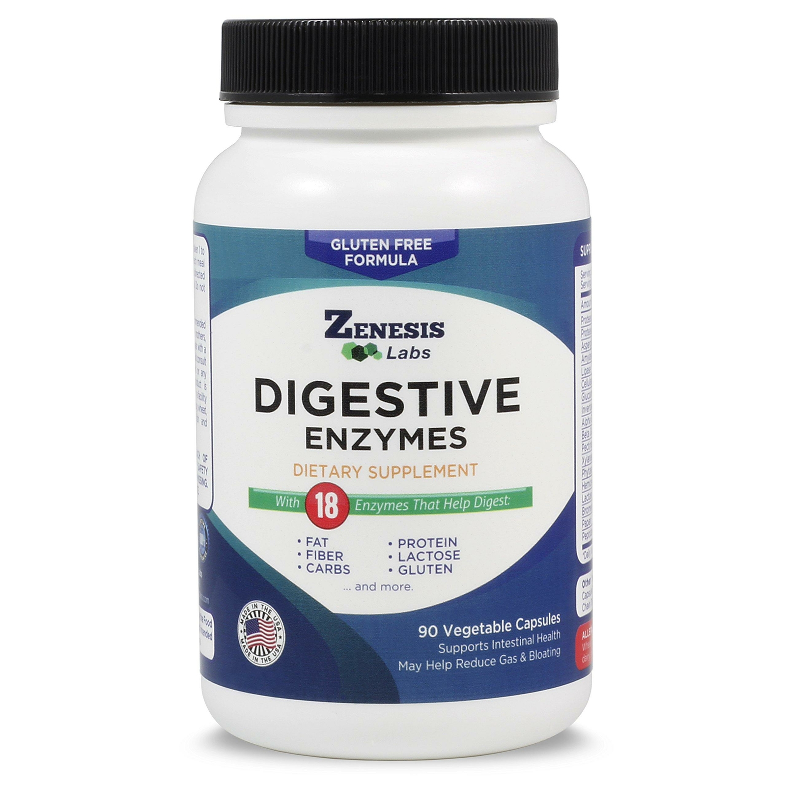 Digestive Enzymes – Amylase, Bromelain, Protease, Lipase & 14 Others – 90
