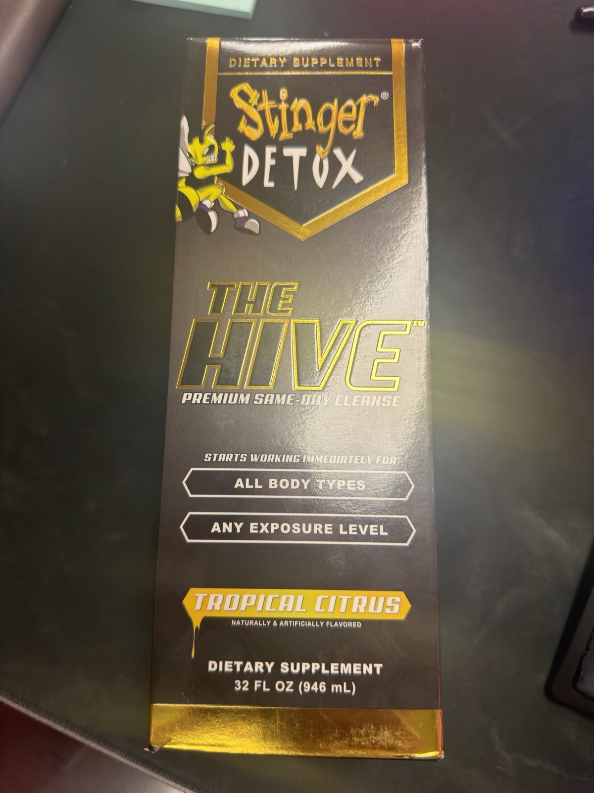 Stinger Detox THE HIVE Premium Same-Day Cleanse Tropical Citrus 32 OZ FREE SHIP