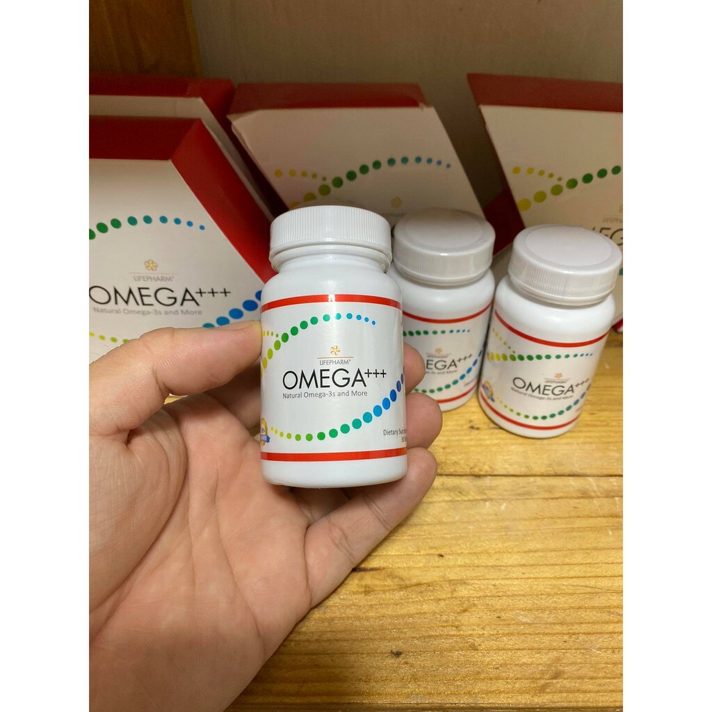 3 Bottles LifePharm Omega+++ ( 30 softgels – each bottle ) – Expiration : 2026