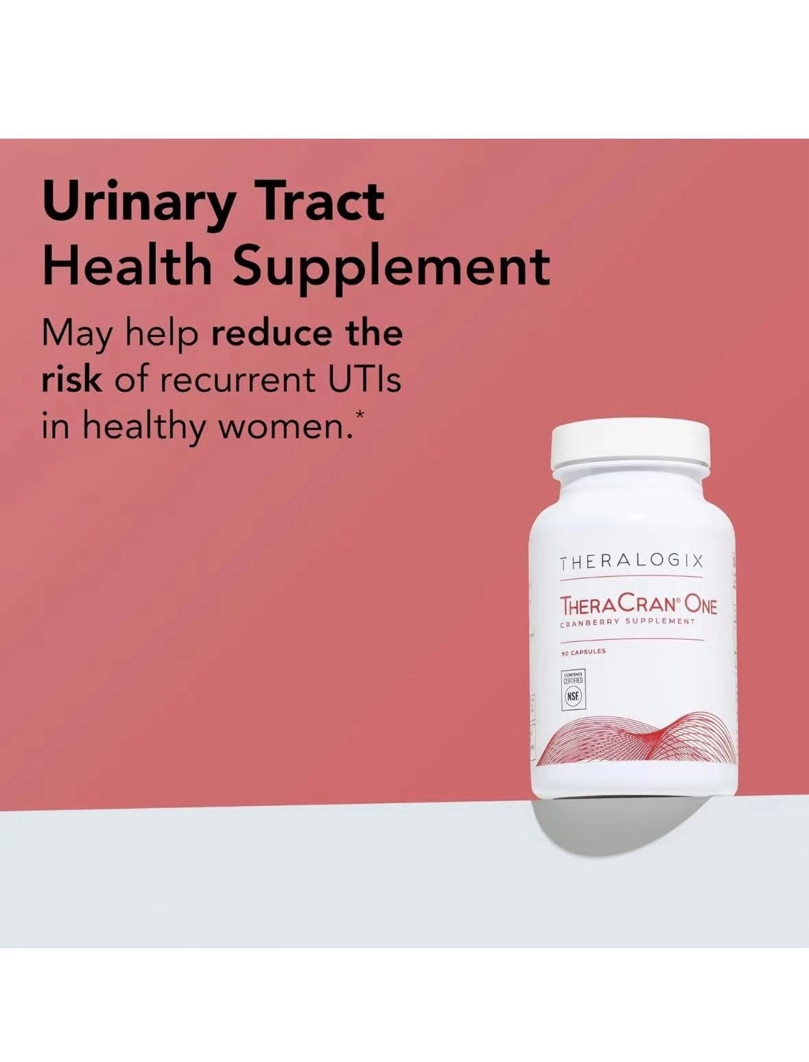 Theralogix TheraCran Max Cranberry + D-Mannose NSF Certified 180 Capsules