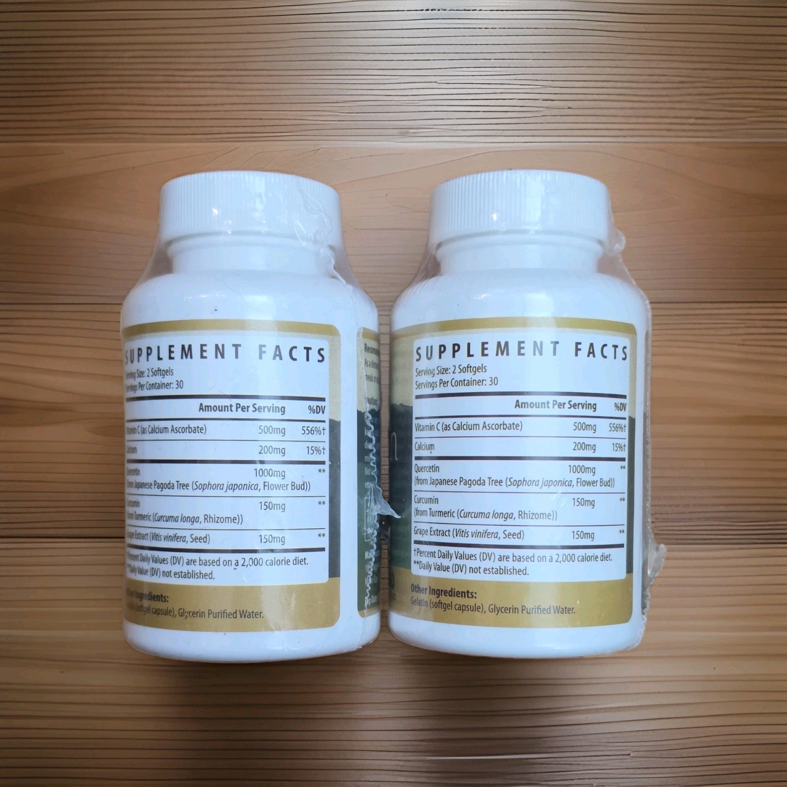 2 X Kynderlynl Quercetin 1000mg 5-in-1 Optimal Formula 120 Softgels EXP 06/28