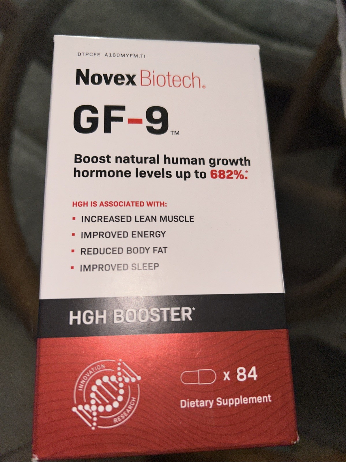 Novex Biotech GF-9 Boost Natural Growth Supplement – 84caps Exp: 07/2027