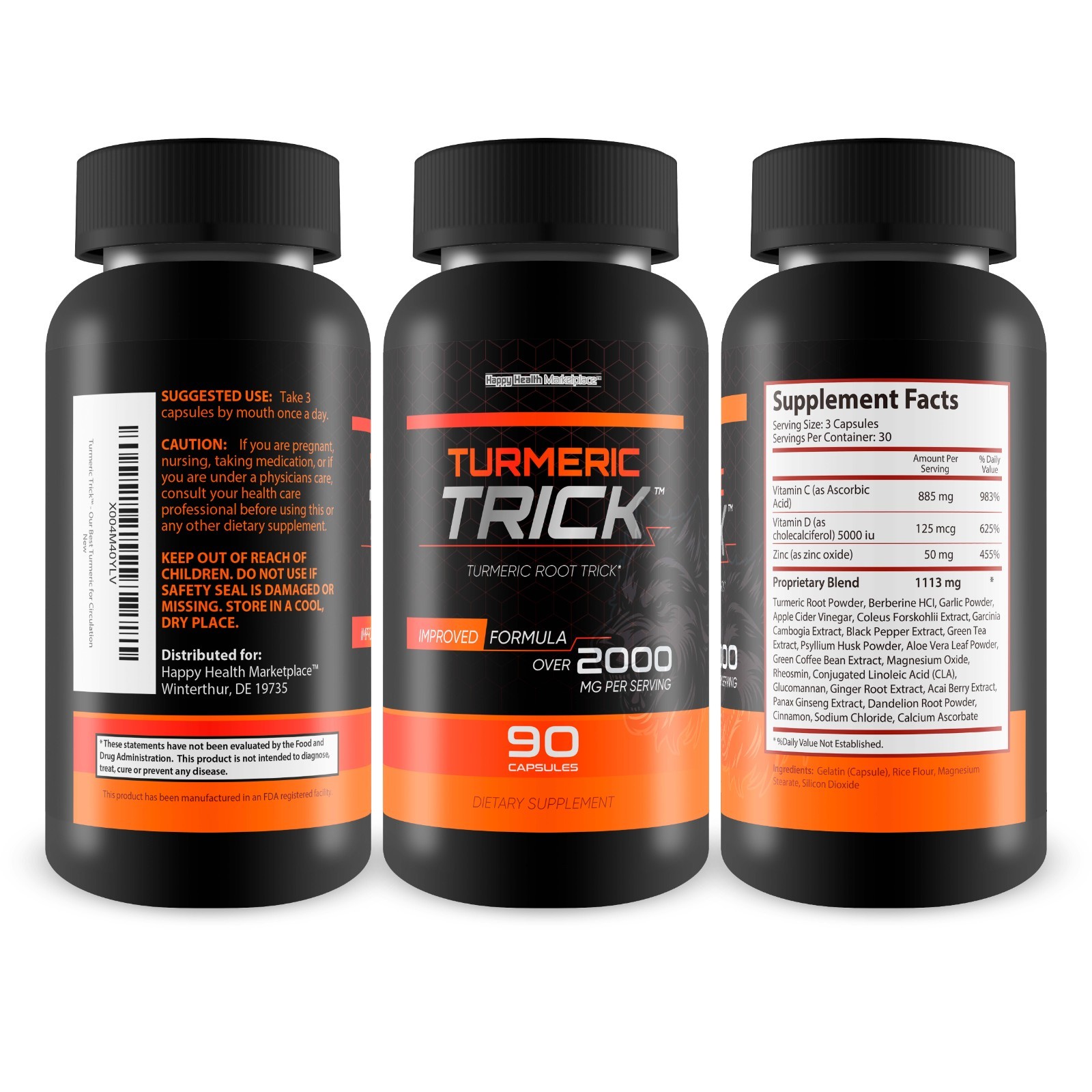 Mukonjo Turmeric Trick – with Vitamin D and Zinc for Men – Turmeric African Root