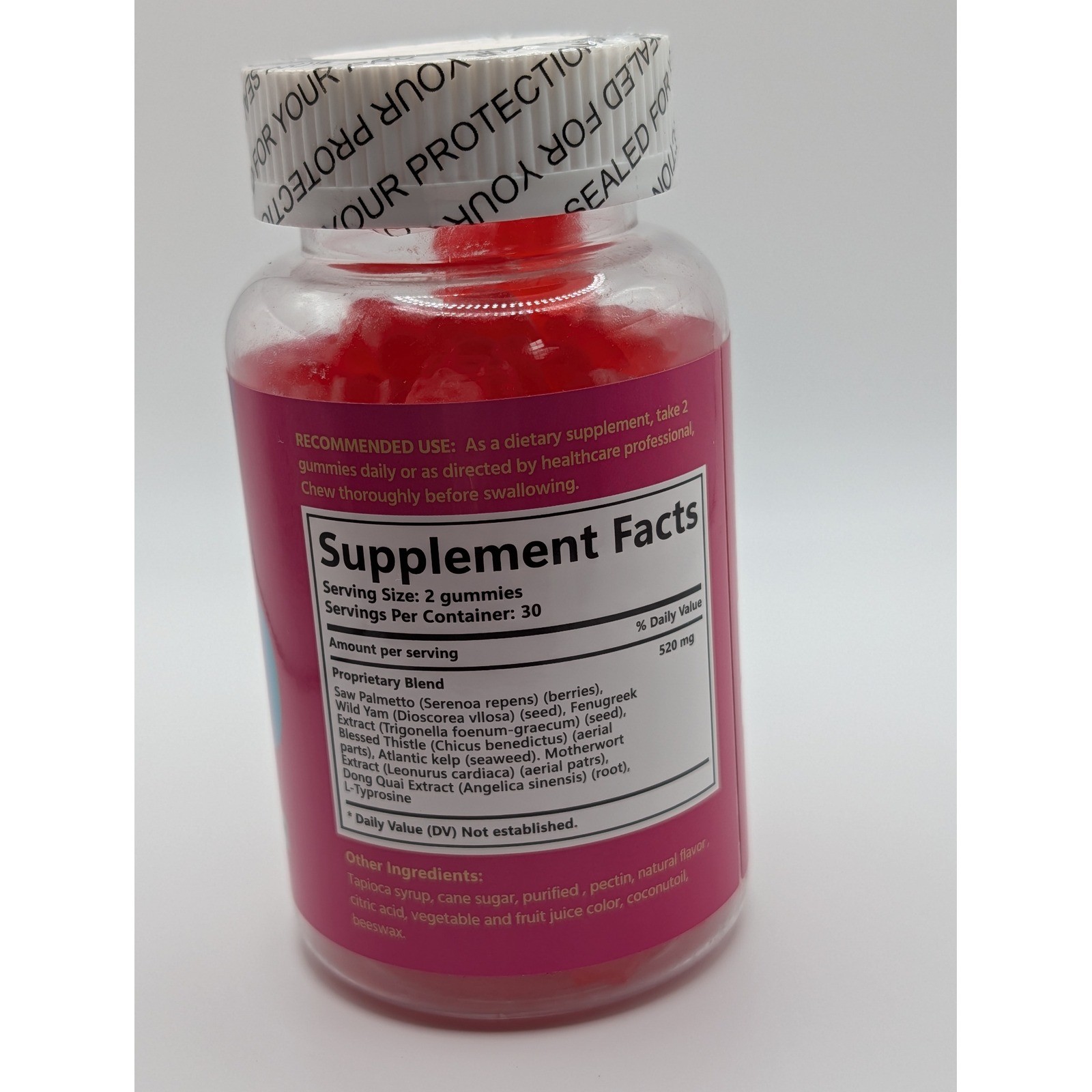 Frcola BBL Gummies Bigger Firming Lifting Food Supplement 60 Count Gluten Free
