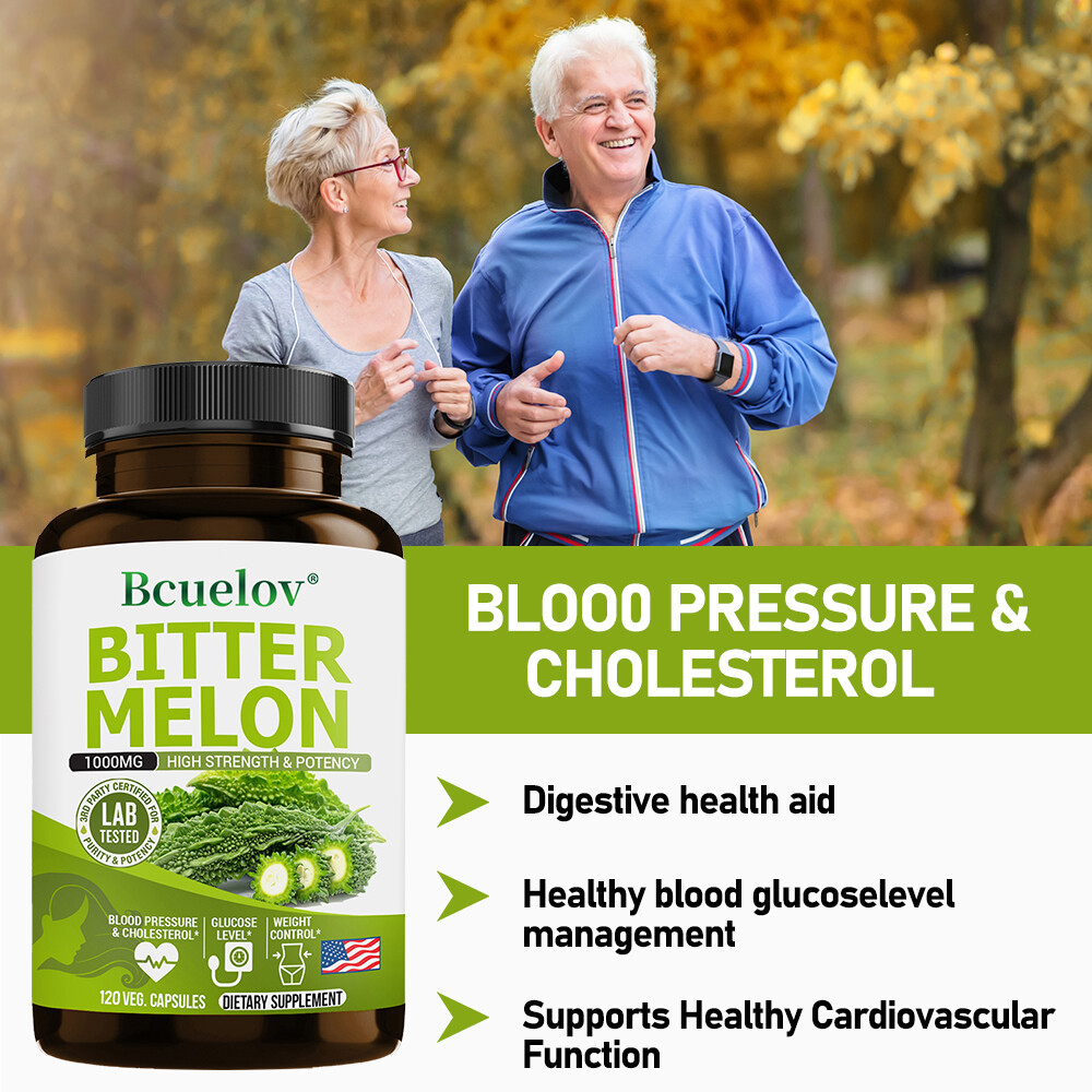 Bitter Melon Extract 1000mg – Healthy Blood Pressure Cholesterol Weight Loss