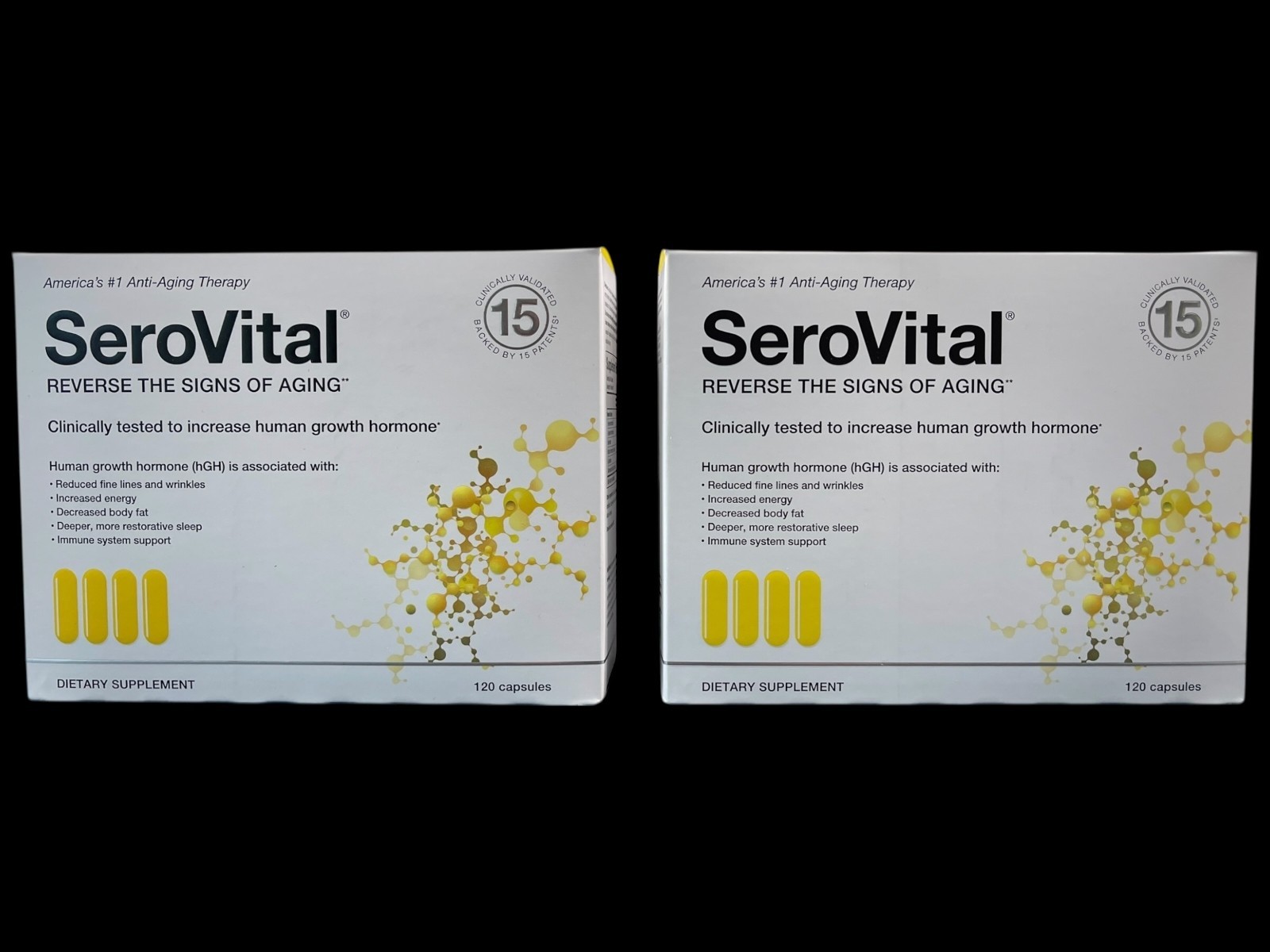 2 Month Supply of Serovital Supplement Anti-Aging Skin Energy Sleep Body Fat 2X
