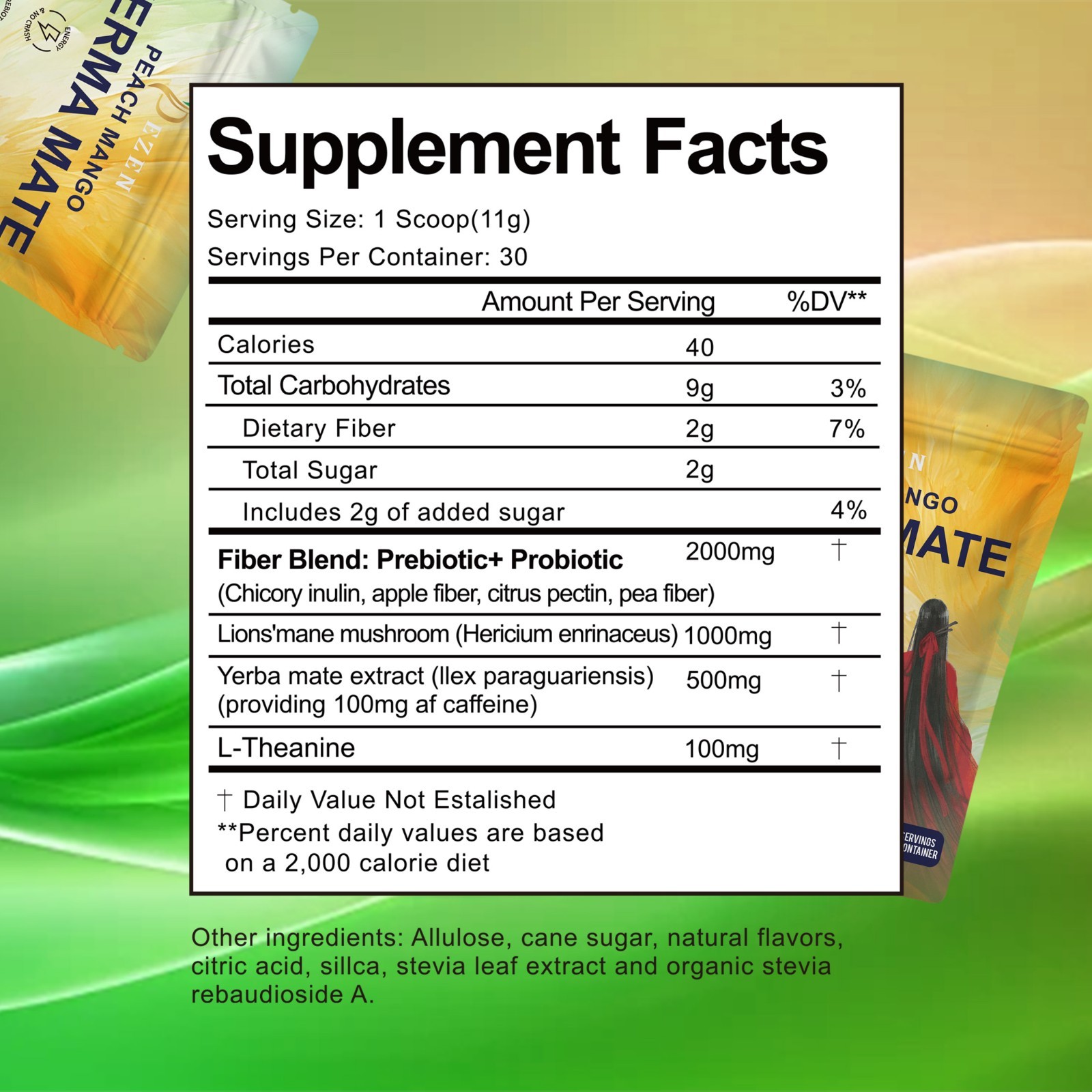 DEZEN Yerba Mate Tea & Calm Magnesium Powder | Combo Pack