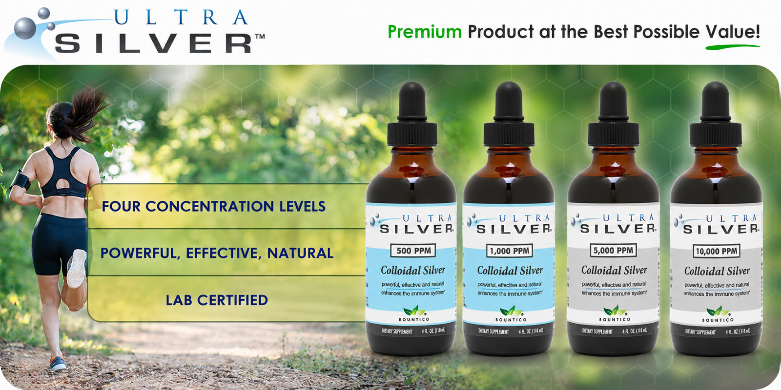 FREE SHIPPING!!! 2 PACK – SILVER 1000 PPM 4 OZ.- IMMUNE SUPPORT
