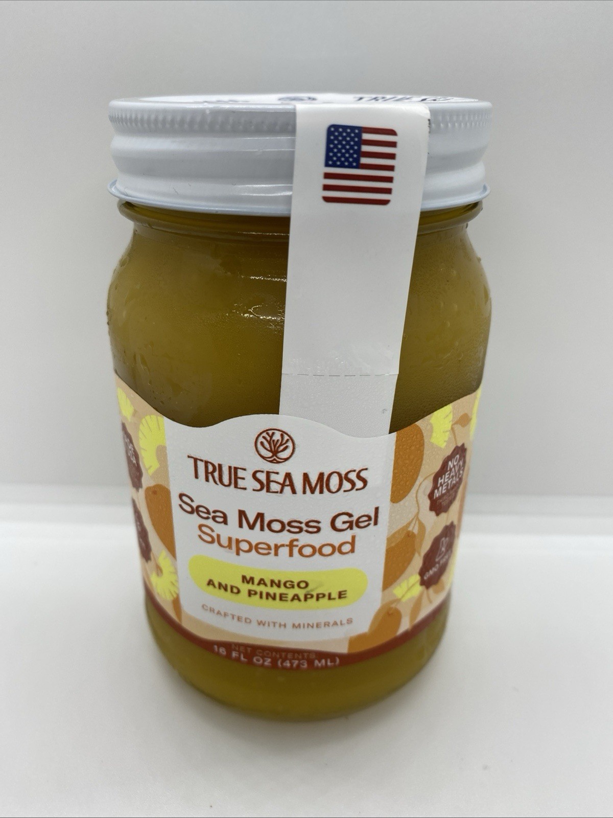 True Sea Moss Gel Mango Pineapple Superfood 16 fl oz Immunity Energy Support