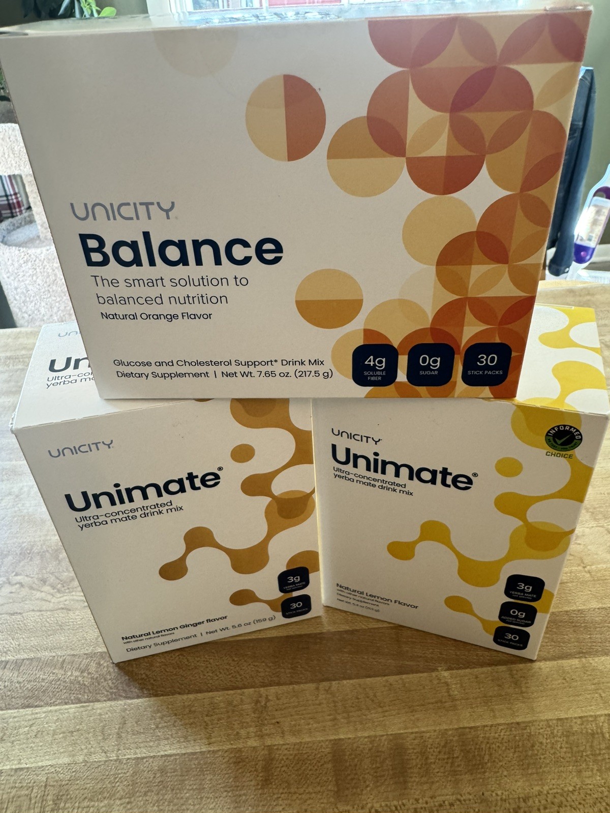 Unicity Feel Great 3 Pack Kit-Unicity Balance 30 Ct-&-Unicity Lemon Ginger 60 Ct