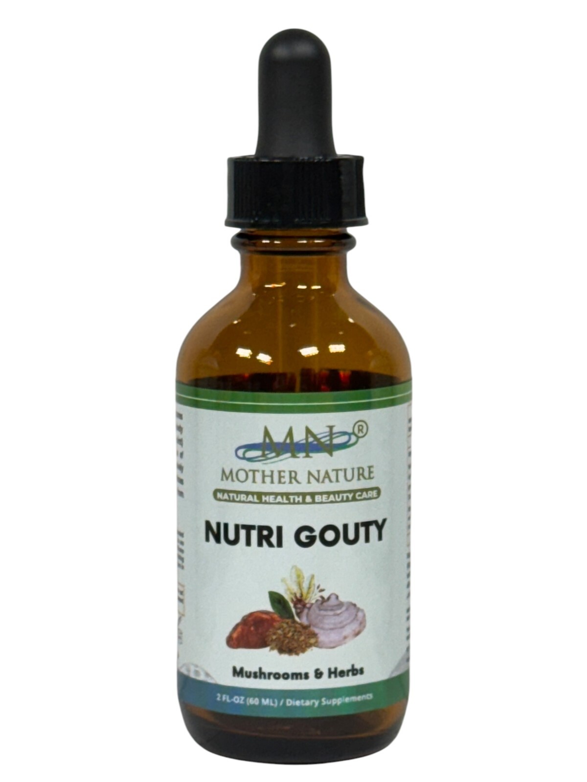 Mother Nature Nutri Gouty Mushroom & Herbs Dietary Supplement – 60 ml