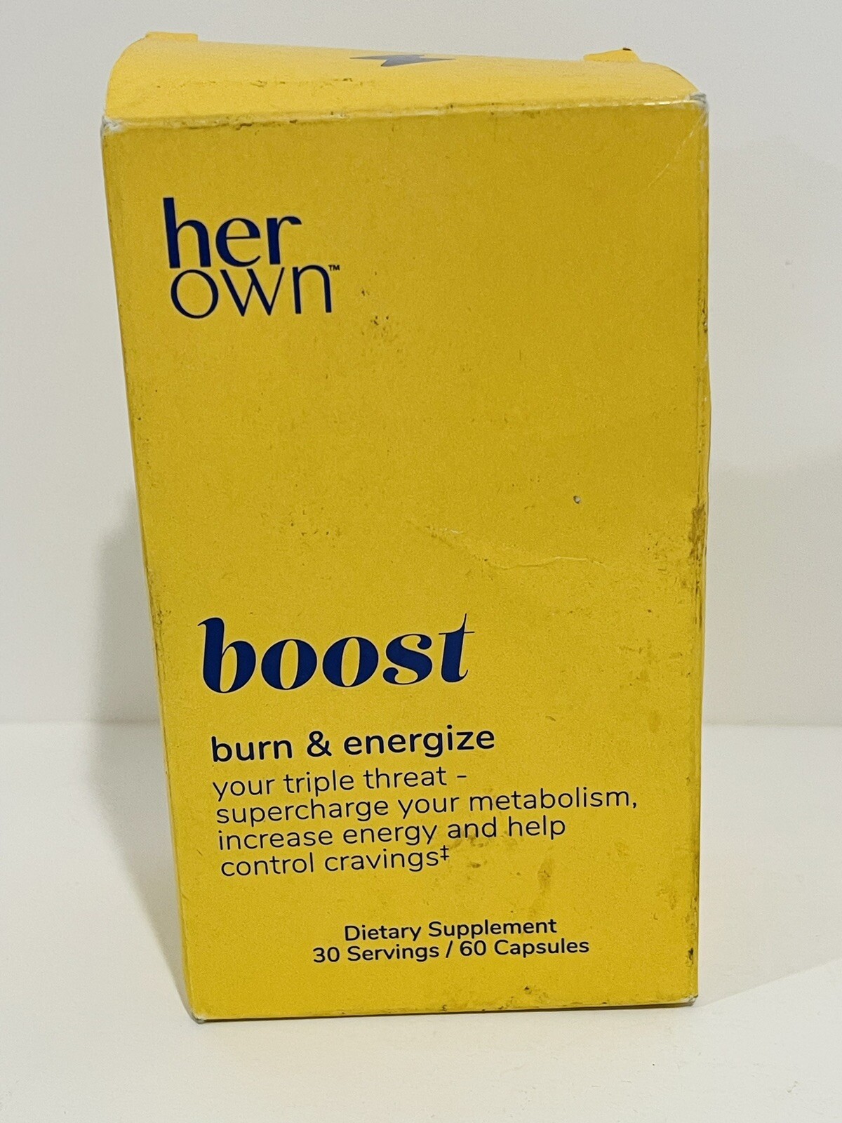 Her Own Boost Burn & Energize Curb Cravings 60 Caps Exp 09/26