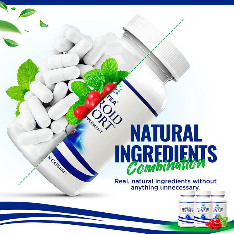 Thyroid Support Supplement with Iodine, Non-GMO, Vegetarian & Gluten Free