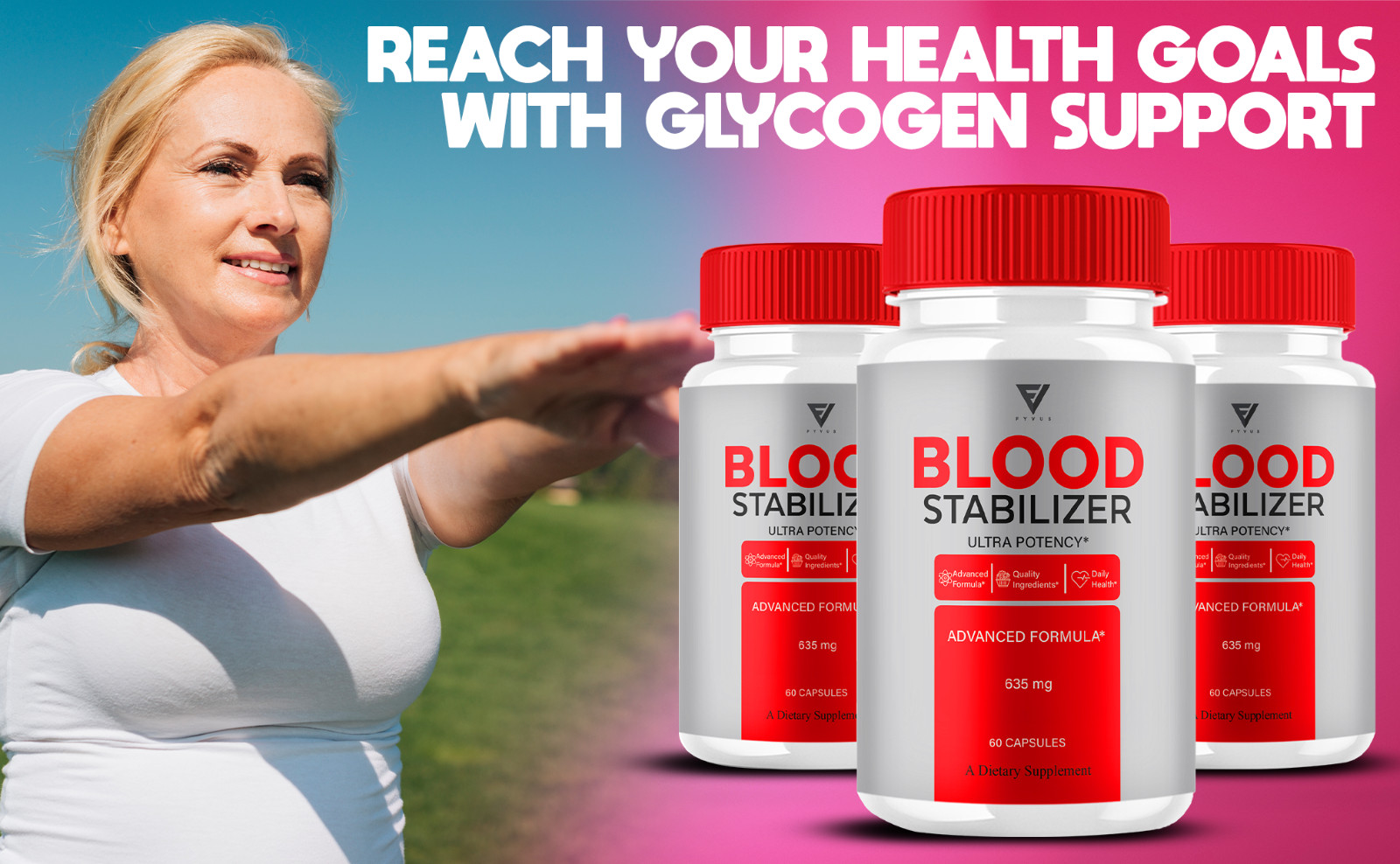 (5 Pack) Blood Stabilizer Support Pills, BloodStabilizer Max (300 Capsules)