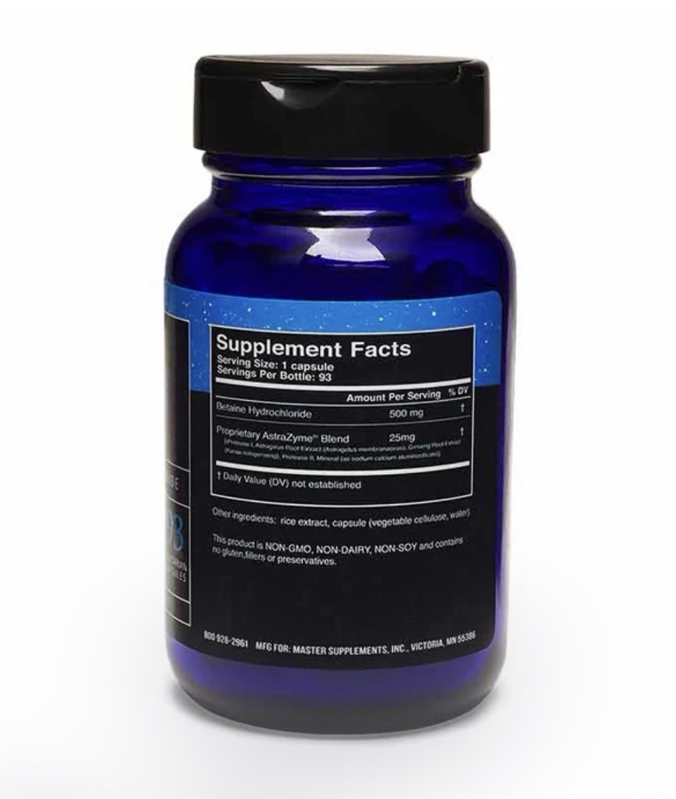 HCL-XYM Digestive Supplement 93 Capsules