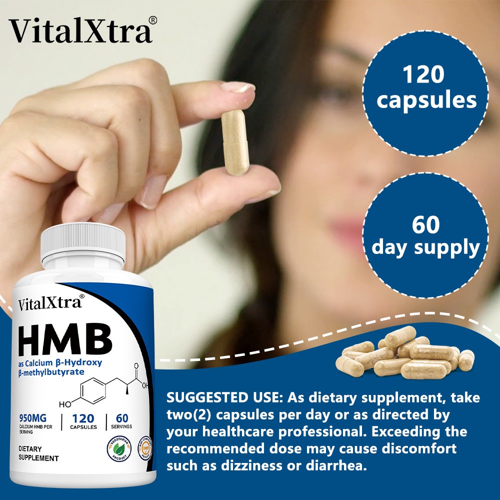 Calcium β Hydroxy β Methylbutyrate Capsules Enhance Protein Synthesis 30-120 CT
