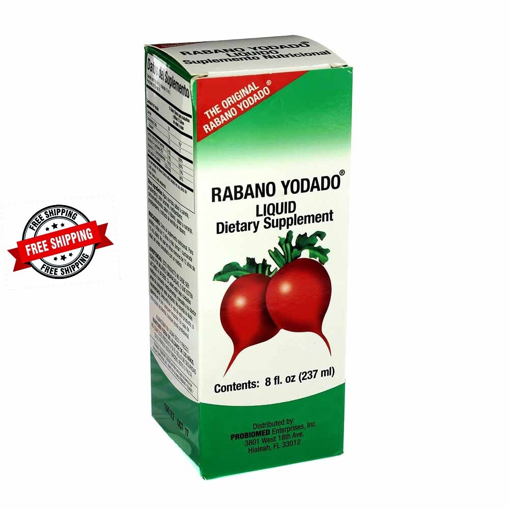 Rabano Yodado Liquid Dietary Supplement, El Salvador, 8 Fl Oz / 237 ml