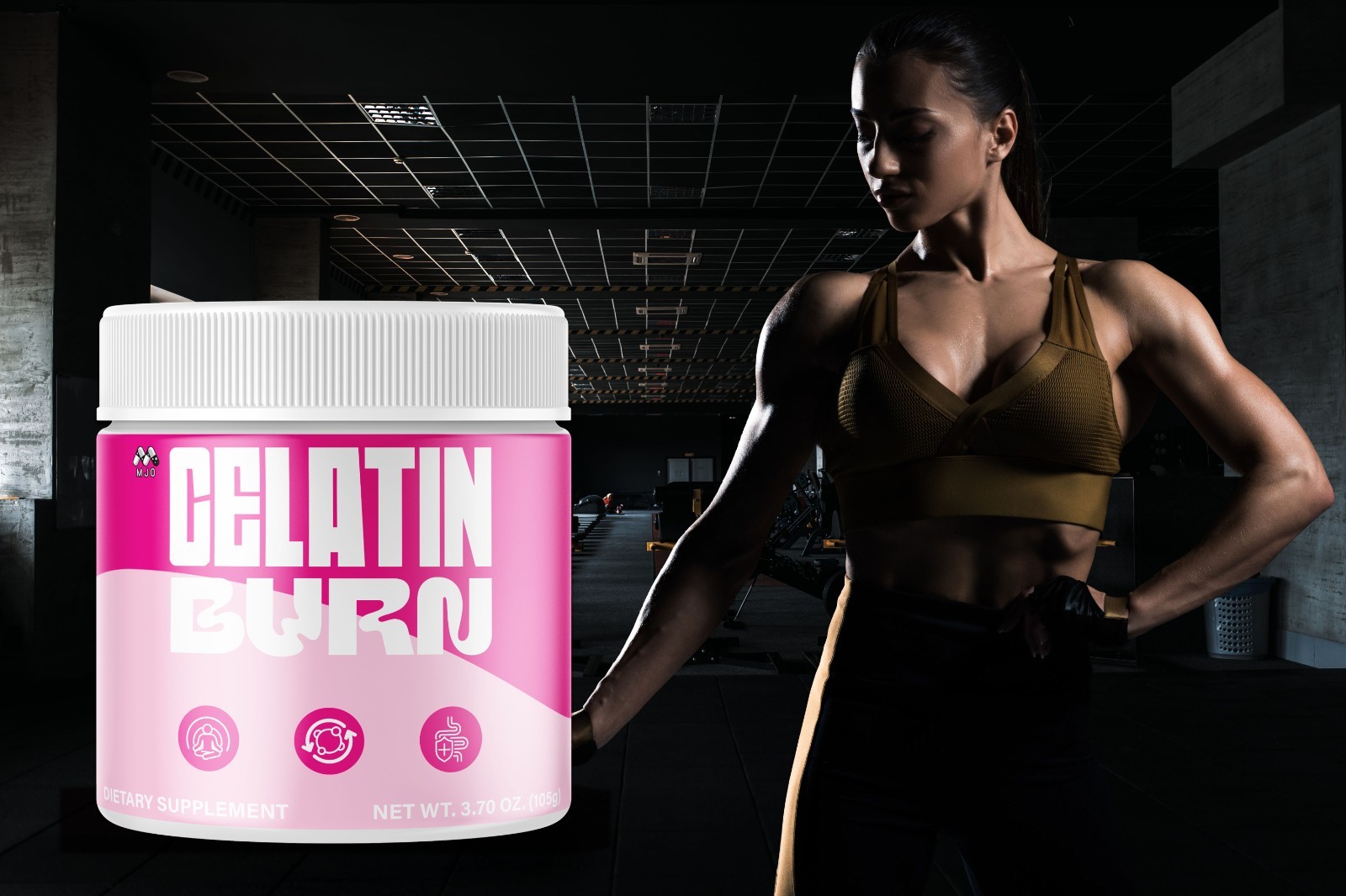 (5 Pack) Gelatin Burn Powder Weight Management Support Supplement GelatinBurn