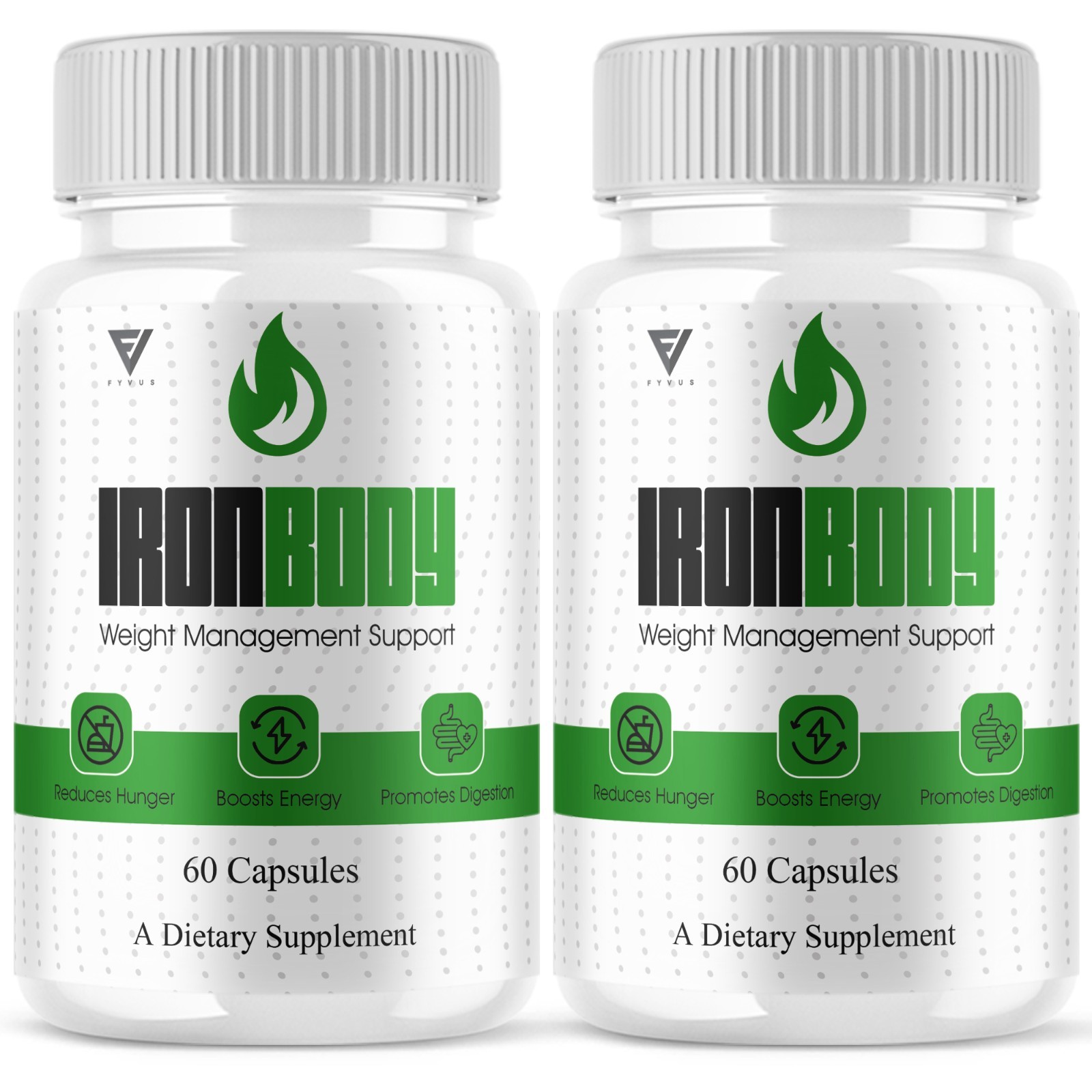 (2 Pack) IronBody Advanced Pills, Iron Body Daily Health Formula (120 Capsules)