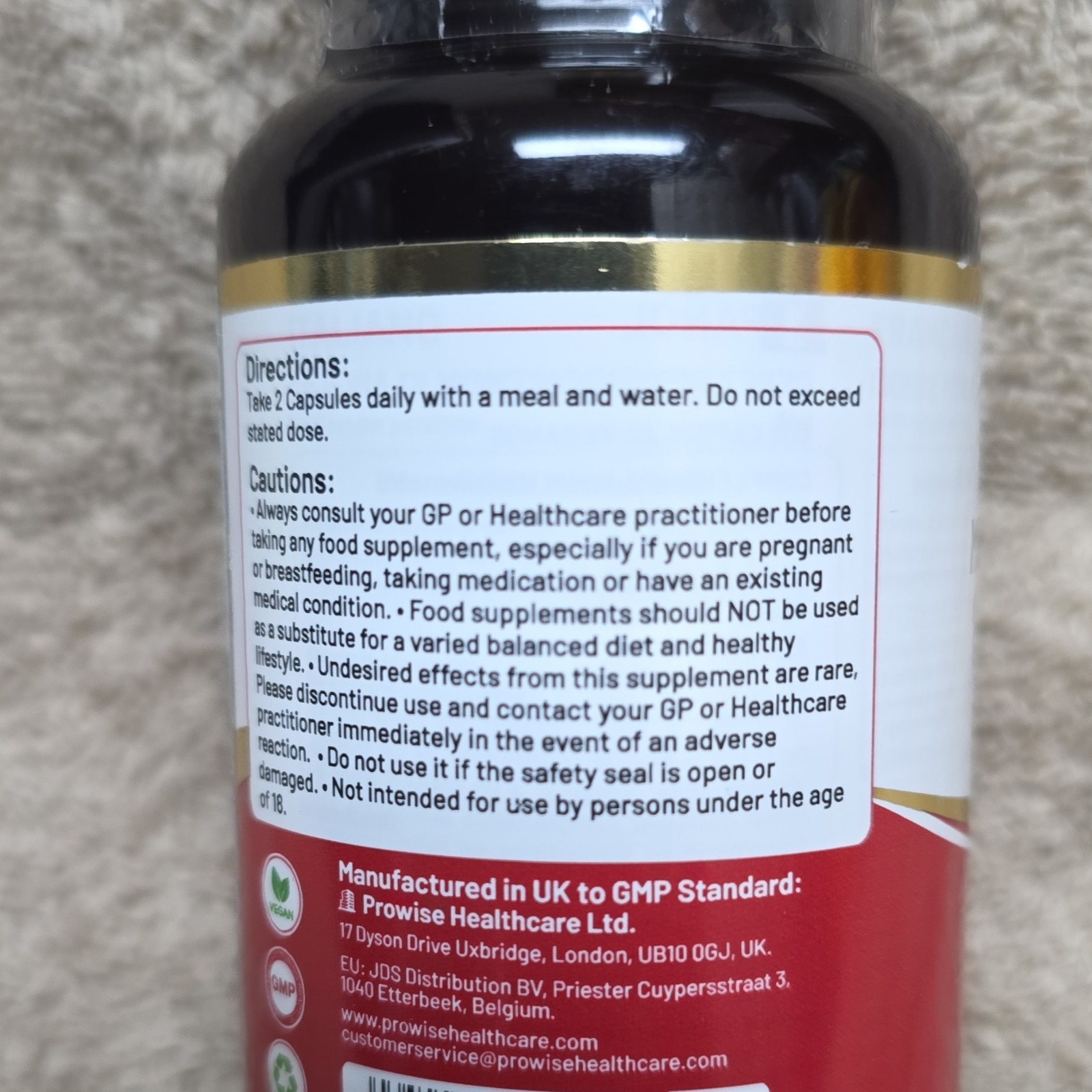 Prowise Healthcare Montmorency Cherry 6400mg Vegan Capsules 200 Count