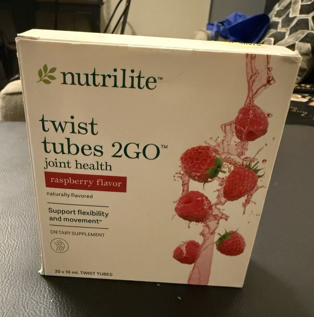 Nutrilite Twist Tubes 2GO Joint Health Raspberry 20ct Exp 1/2027