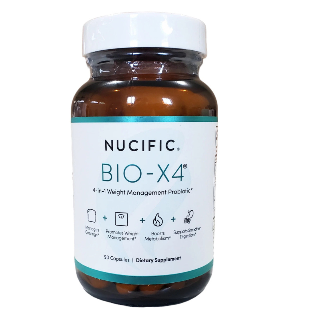 Nucific BIO-X4 Probiotic Dietary Supplement 90 Capsules Each 3 Pack New Sealed