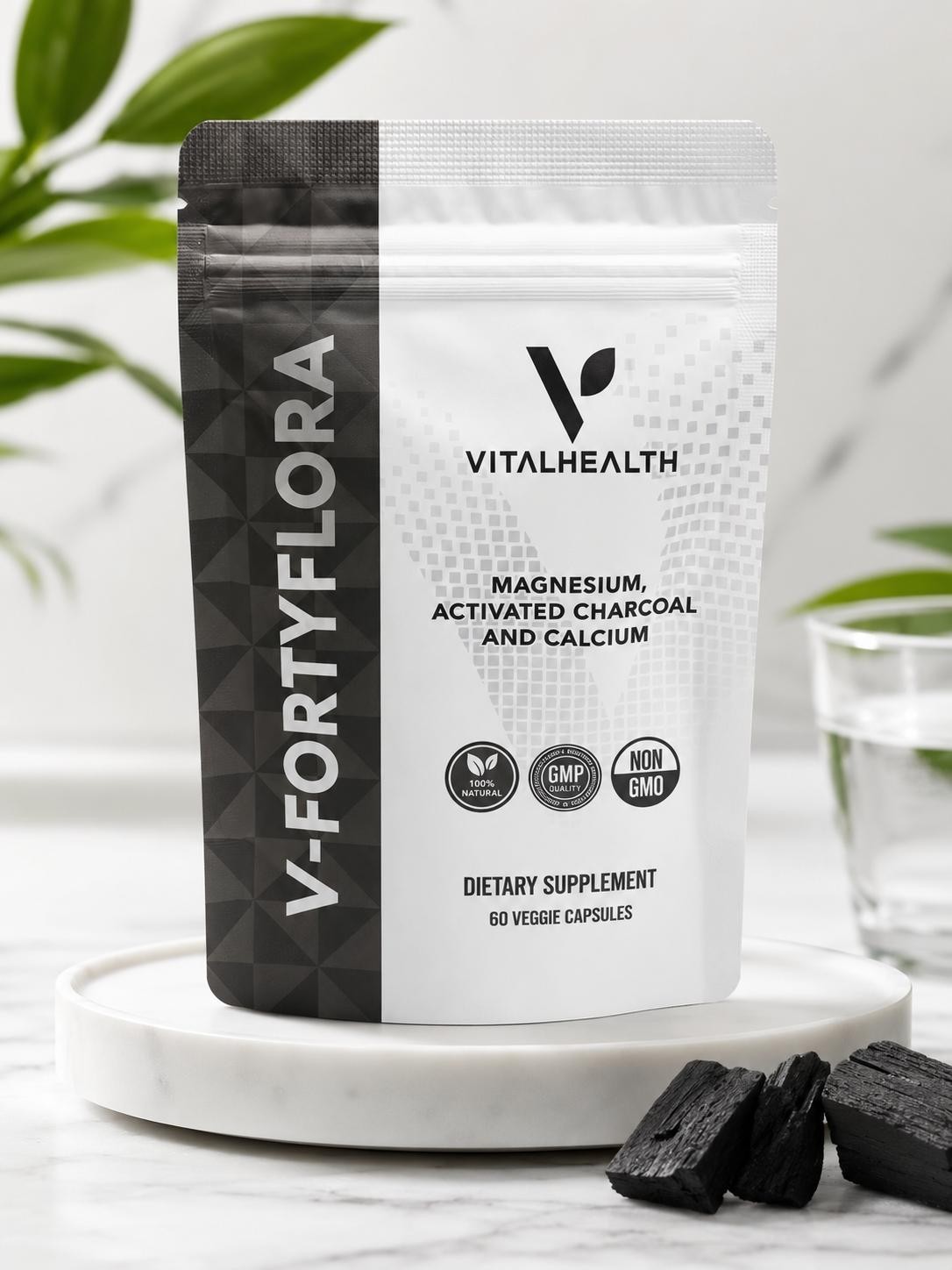 VitalHealth V-FortyFlora 60 Capsules with 500 mg – New! Vital Health! Exp 2/2027