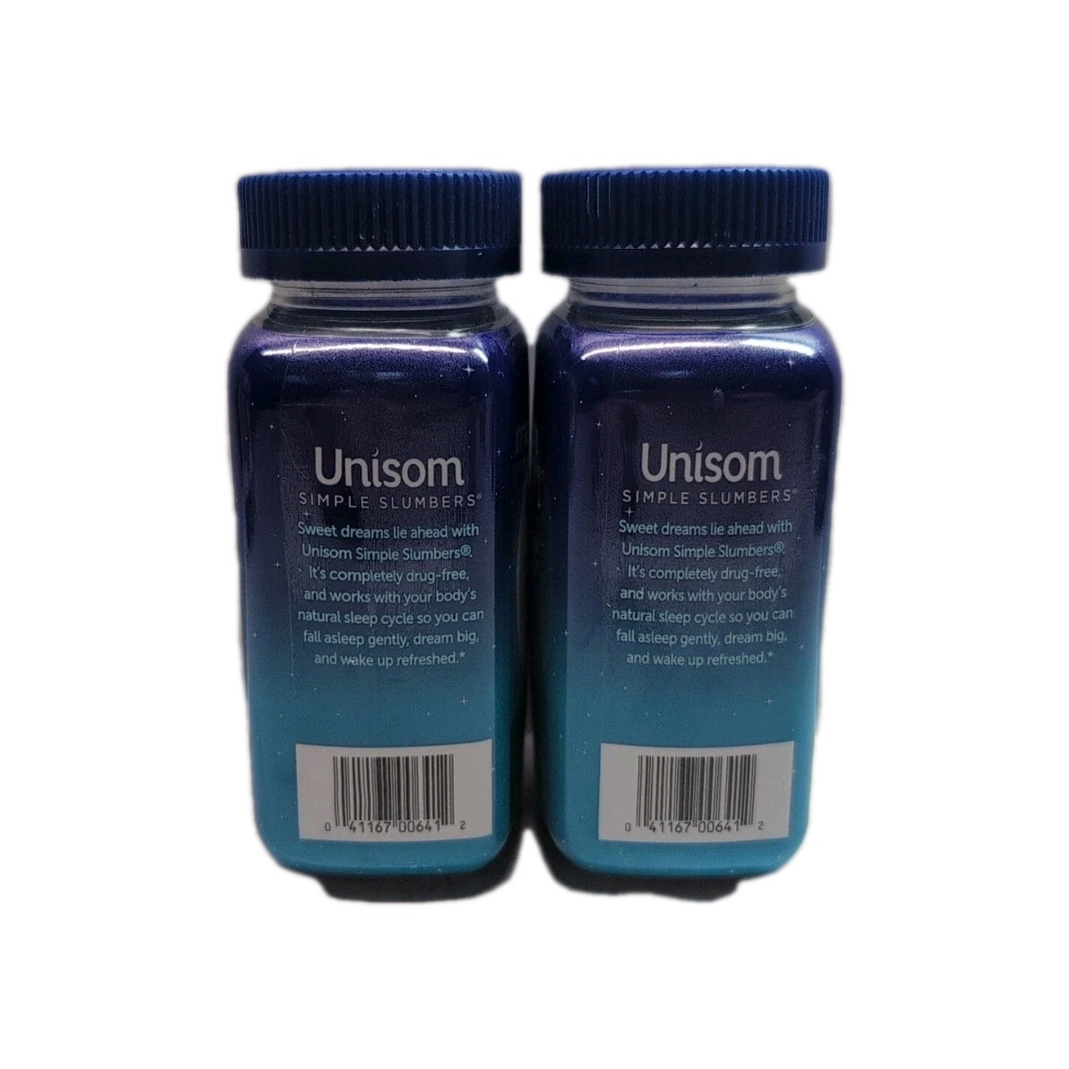 (2) Unisom Simple Slumbers Gummies Melatonin 5 mg 60 Ct Midnight Raspberry 2/26