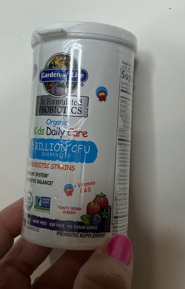 Garden of Life Kids’ 5 Billion CFU Probiotics Berry Chewable Supplement 6-26 Exp