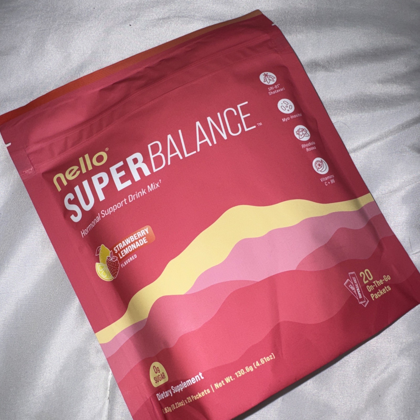 nello SUPERBALANCE Hormone Support Drink Mix Sugar-Free 20 Pk BRAND NEW