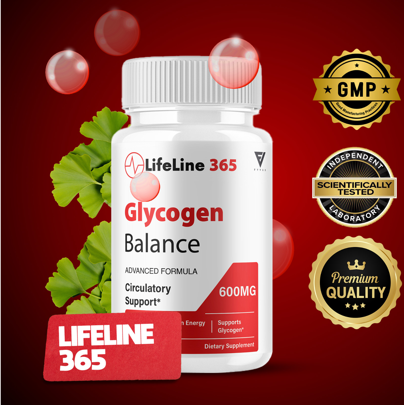 LifeLife 365 Capsules, LifeLine 365 Glycogen Balance (60 Capsules)