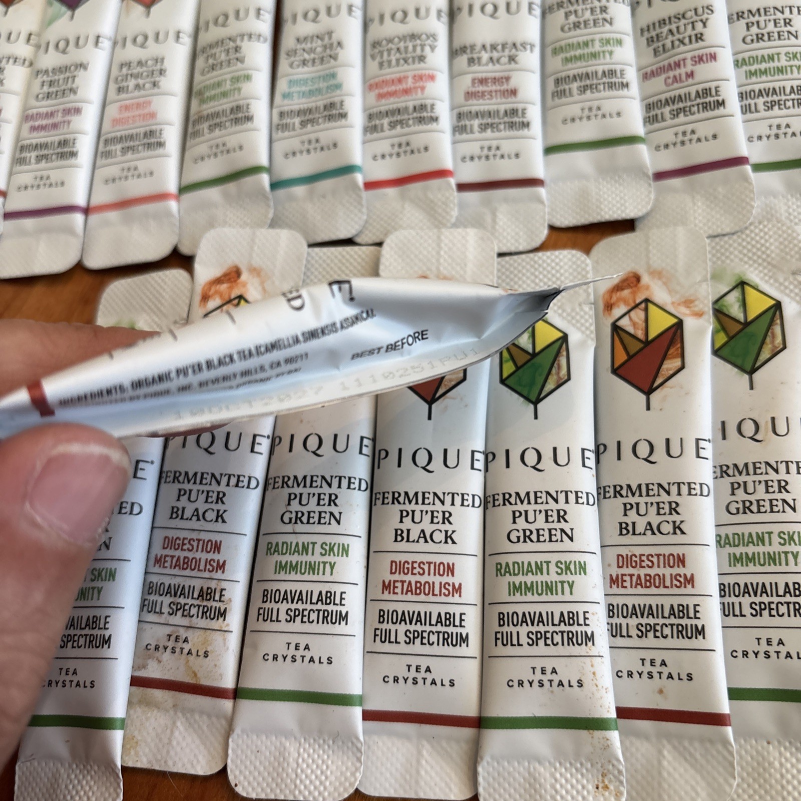 Pique Quiver Pack Samples Fermented Pu’er Green Radiant Immunity 24 Stick Packs