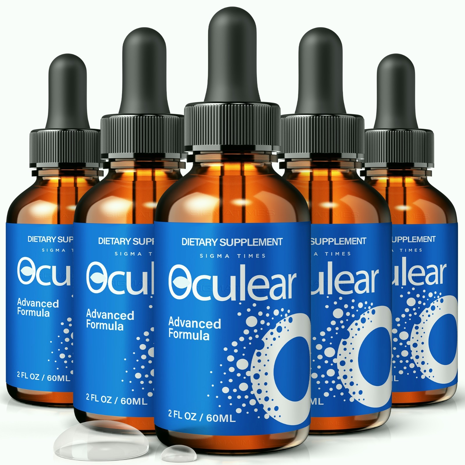 Oculear Drops – Eye Care Liquid Oral Formula, Healthy and Clear Eyes – 5 Pack