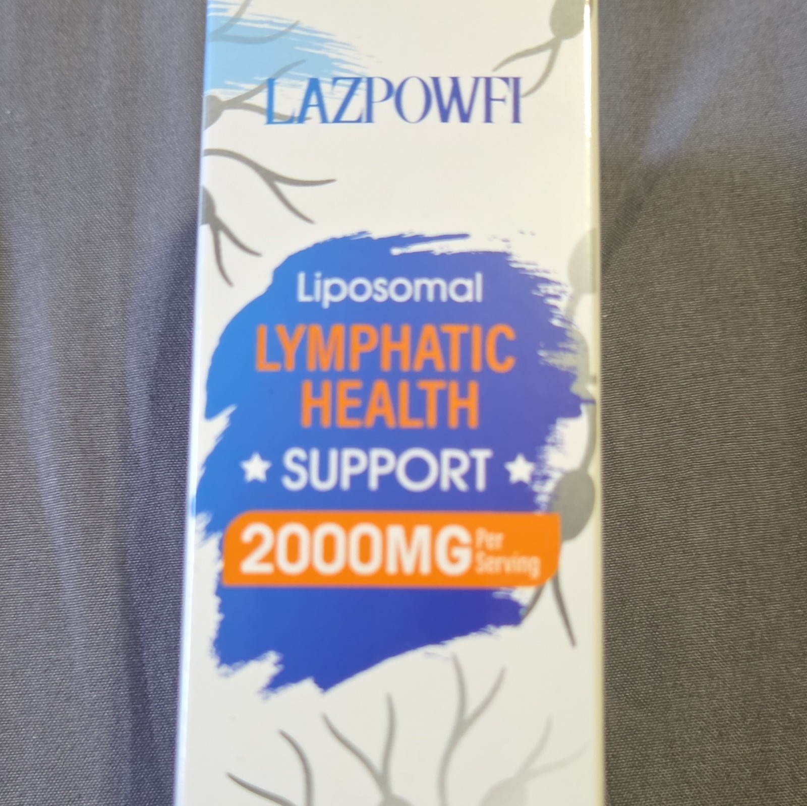 LAZPOWFI Liposomal Lymphatic Support Liquid 2000mg w/ Vitamin C & Herbs