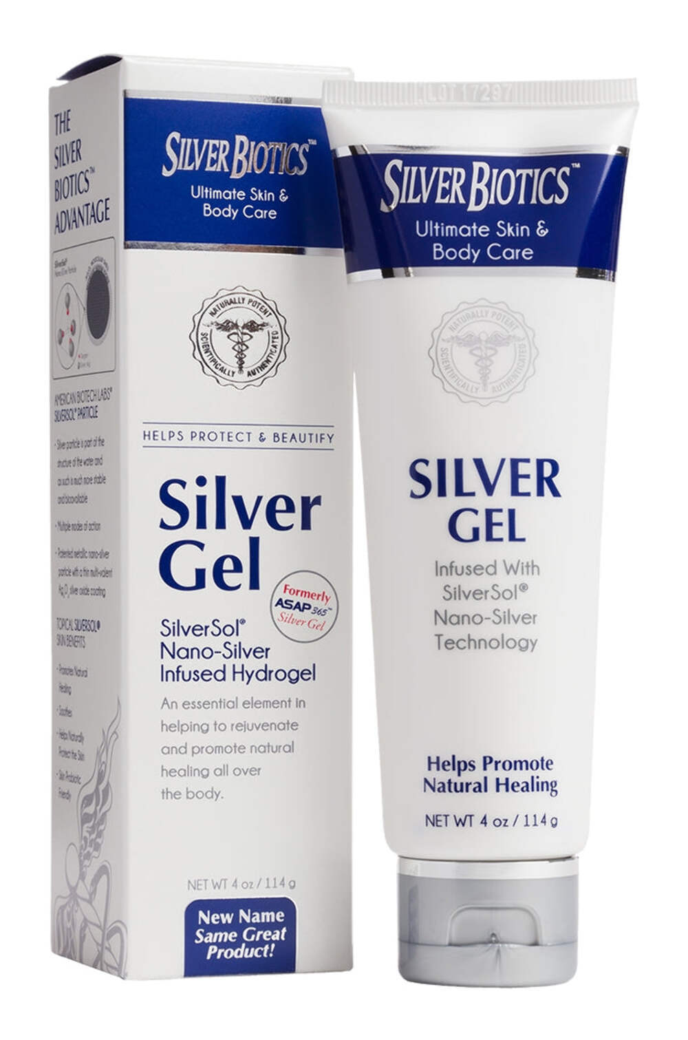 American Biotech Labs Silver Biotics Silver Gel 20ppm4Oz Antibacterial