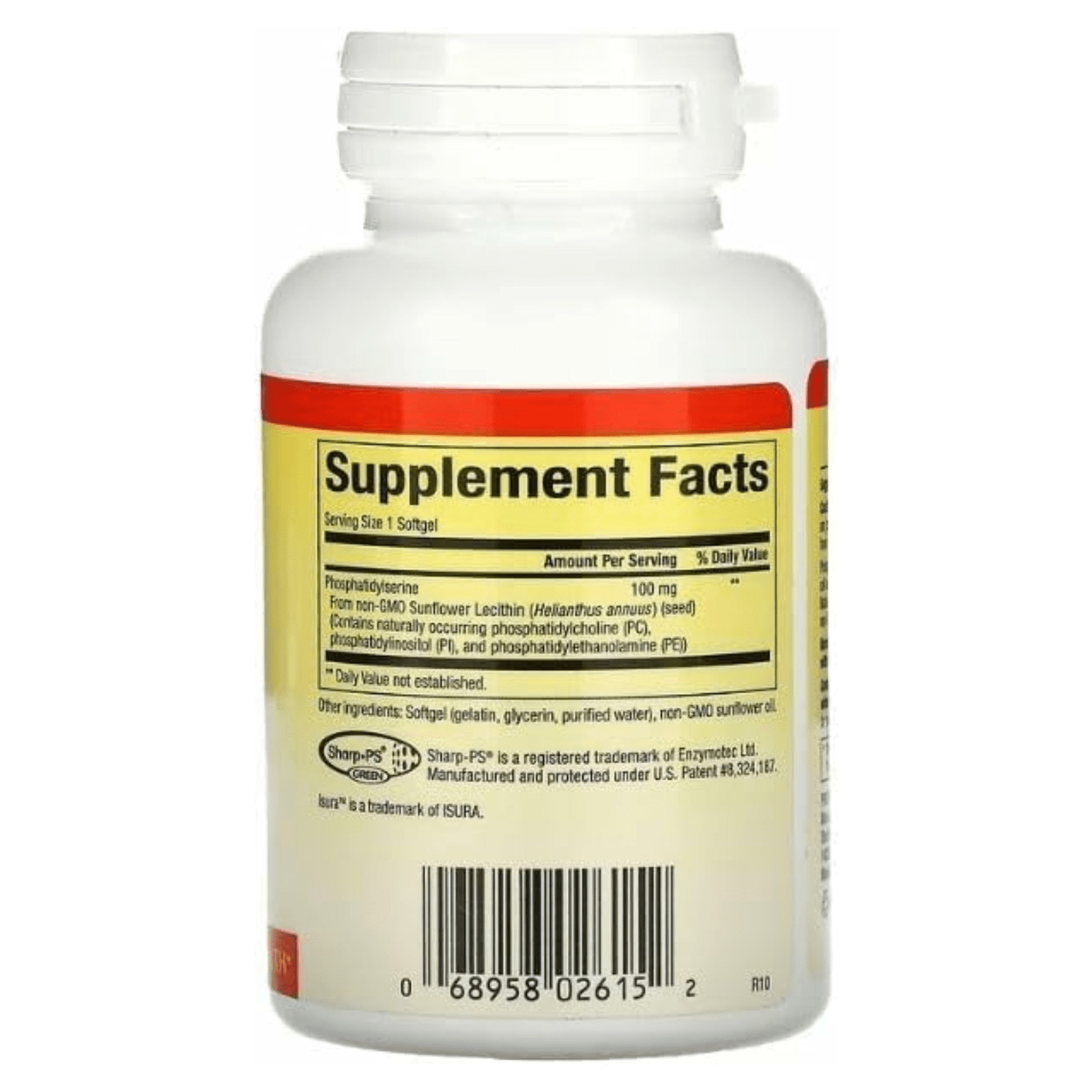 Natural Factors Phosphatidylserine Brain Functions and Memory Support 30 Softgel