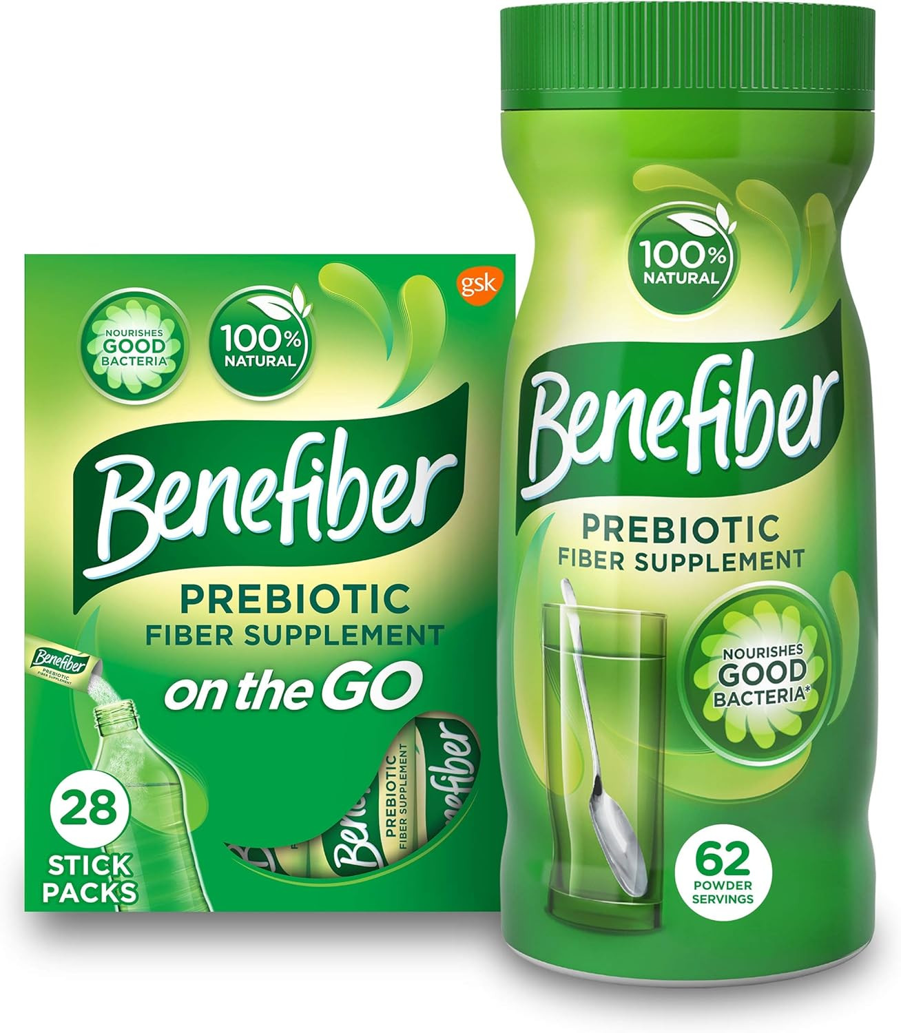 Daily Prebiotic Dietary Fiber Supplement Powder Stick Packs, 28 Sticks, 3.92 Oun